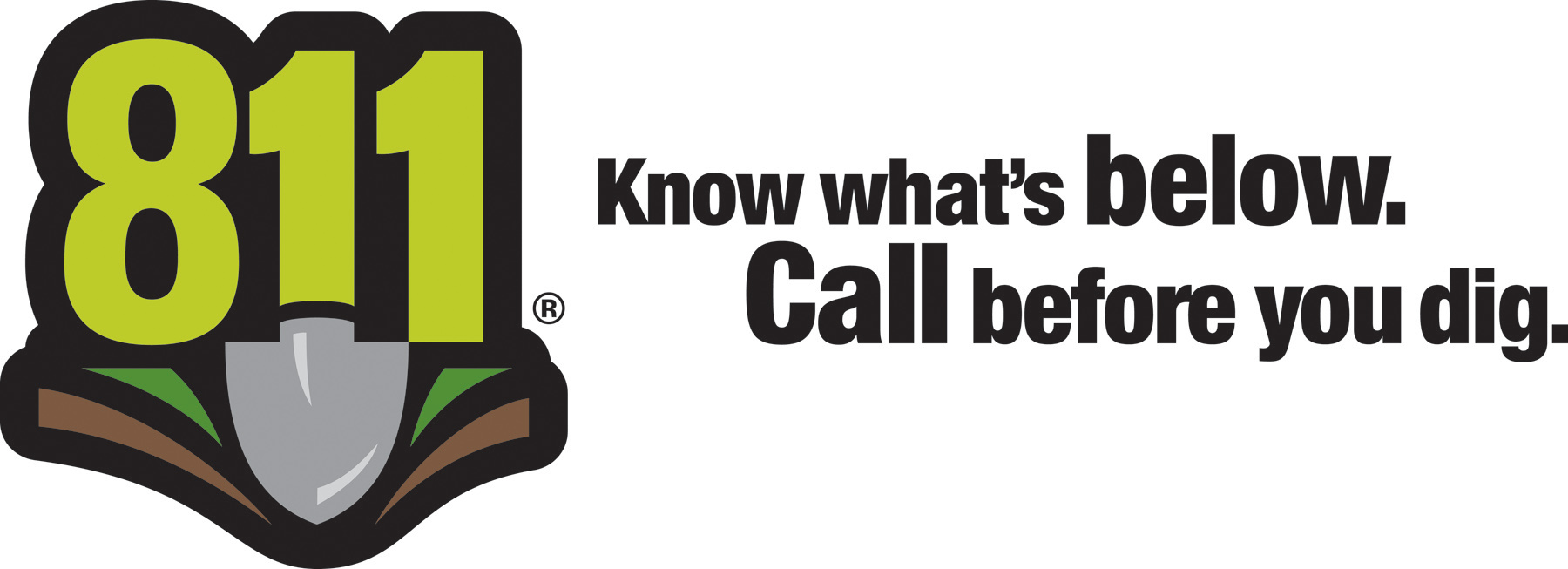 811 - Know what's below. Call before you dig. 